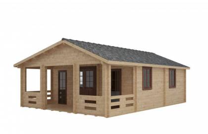 Dom drewniany - CHABER III 600x800 45,2 m2 (33,6 m2+taras)