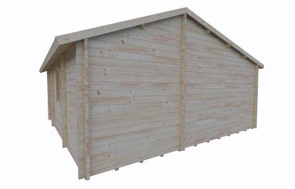 Dom drewniany - CHABER V 600x600 33,6 m2 (28,3 m2 + taras)