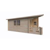 Dom drewniany - CHABER V 600x600 33,6 m2 (28,3 m2 + taras)