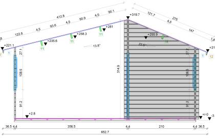 Dom drewniany - CHABER V 600x600 33,6 m2 (28,3 m2 + taras)