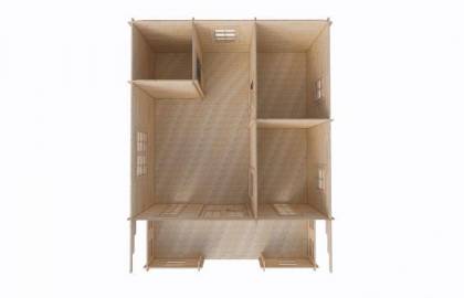 Dom drewniany - MAK 600x800 48 m2