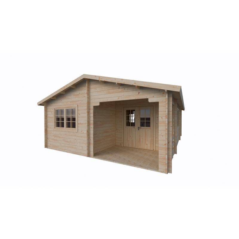 Dom drewniany - BRATEK 600x800 48 m2