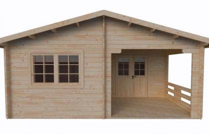 Dom drewniany - BRATEK 600x800 48 m2