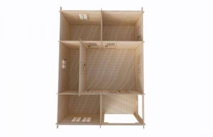 Dom drewniany - BRATEK 600x800 48 m2