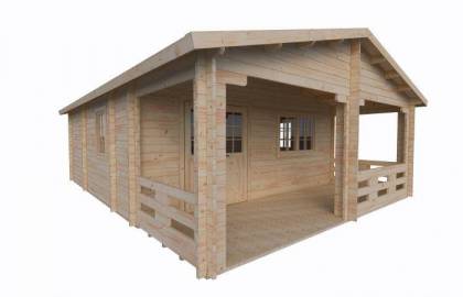 Dom drewniany - STOKROTKA 800x600 48 m2