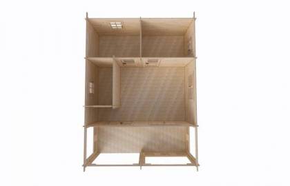 Dom drewniany - STOKROTKA 800x600 48 m2