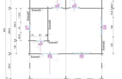 Dom drewniany - STOKROTKA 800x600 48 m2