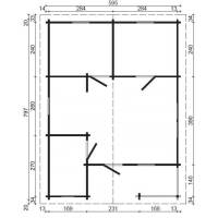 Dom drewniany – WŁOCHATKA A 595x797 47,4 m2