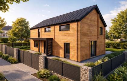 Dom mieszkalny LEWI - 1307X600CM 102.9 M2 POD KLUCZ