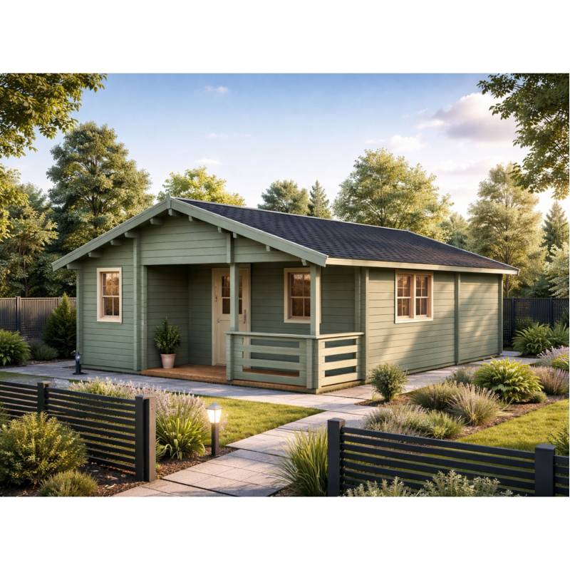 DOM DREWNIANY WŁOCHATKA A