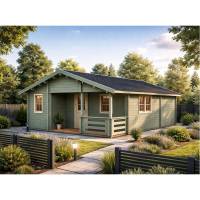 DOM DREWNIANY WŁOCHATKA A