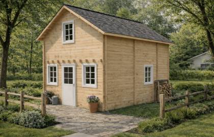 Dom drewniany JUSTYNA II