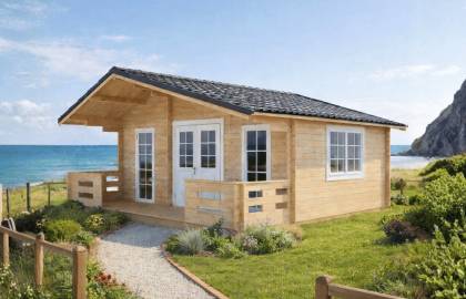 Dom drewniany - CHABER 600x600 33,6 m2