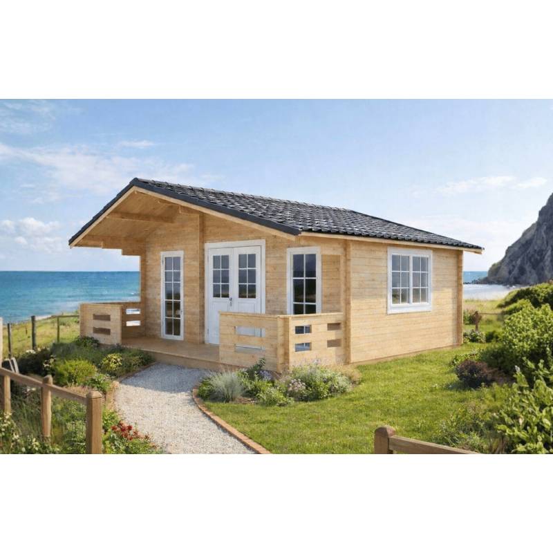 Dom drewniany - CHABER 600x600 33,6 m2