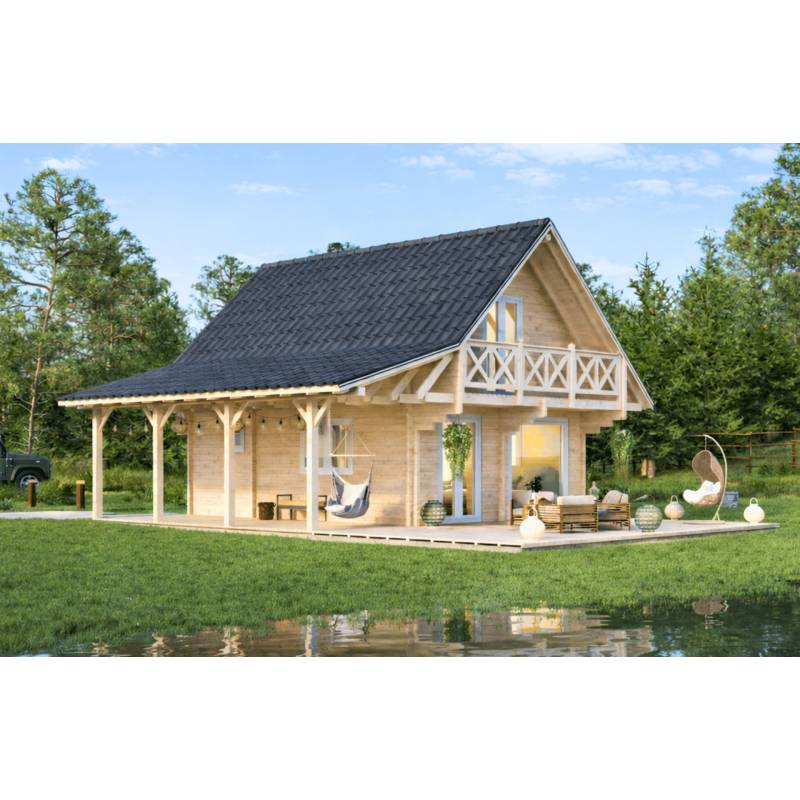 dom drewniany minorka