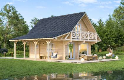 dom drewniany minorka