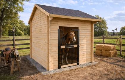 Drewniana stajnia BOKS ONE