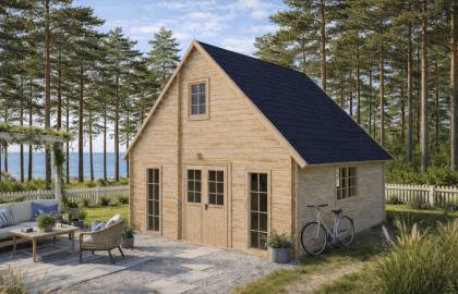 Dom drewniany- CHABER 45 MAX