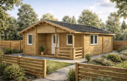 DOM DREWNIANY WŁOCHATKA A