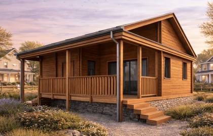 Dom drewniany - Lawenda II