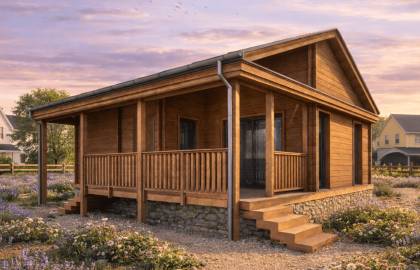 Dom drewniany - Lawenda I