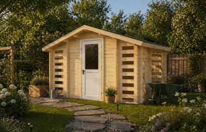 Domek narzędziowy KOKOSZKA B Z DREWUTNIĄ