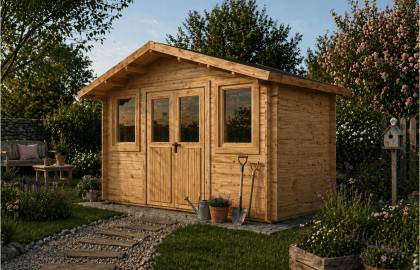 Domek drewniany GĘŚ