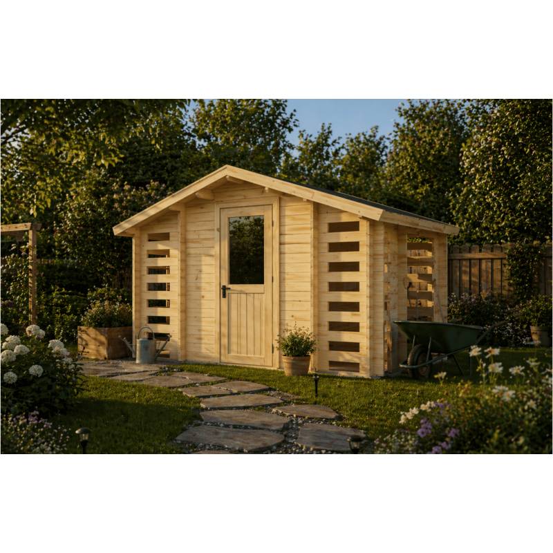 Domek narzędziowy KOKOSZKA B Z DREWUTNIĄ