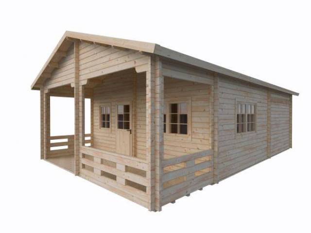 Dom drewniany – USZATKA D 595x941 74 m2