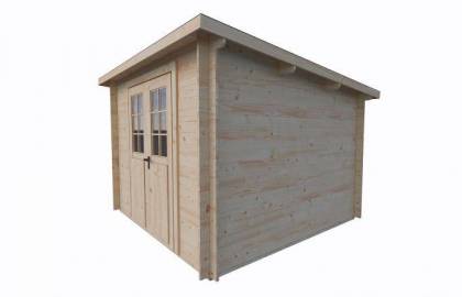 Domek drewniany - JEMIOŁUSZKA B 290x290 8,4 m2