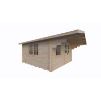 Dom drewniany - MODRASZKA A 400x400 16 m2