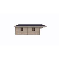 Dom drewniany - MODRASZKA E 500x595 29,8 m2