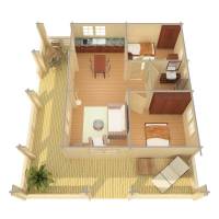 Dom drewniany - GIL 1004x887 89 m2