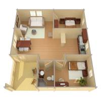 Dom drewniany - CZYŻYK 797x897 71,5 m2