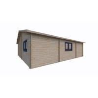 Dom drewniany - ZIMORODEK 797X897+ ganek 73,5 m2