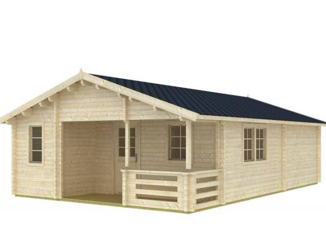 Dom drewniany – WŁOCHATKA A 595x797 47,4 m2