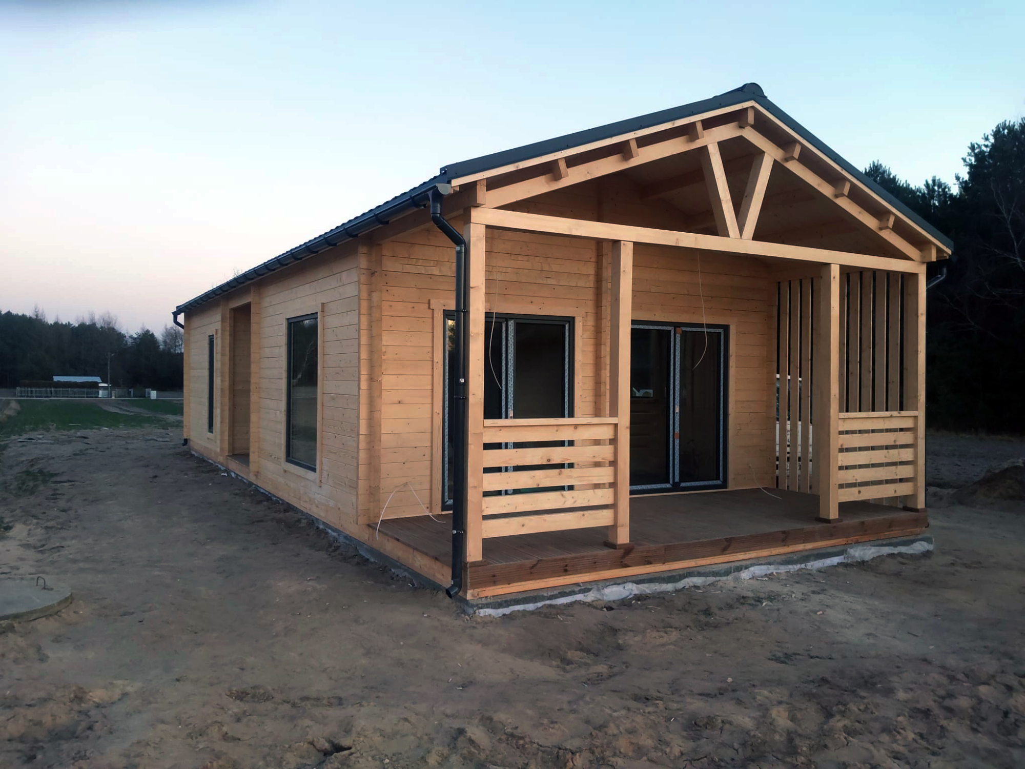 Dom z bali całoroczny 70m2 realizacja