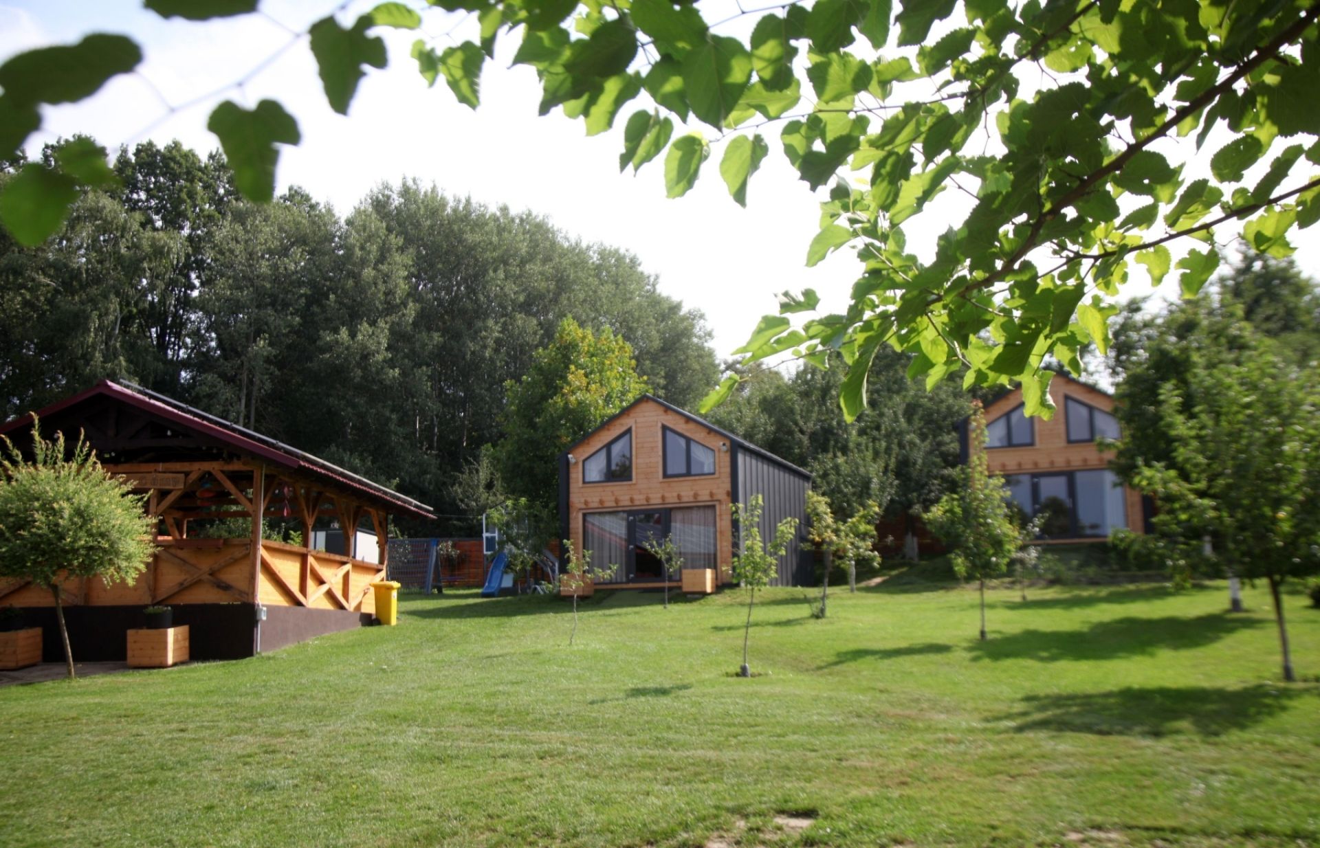 Działka pod domek z bali w lesie